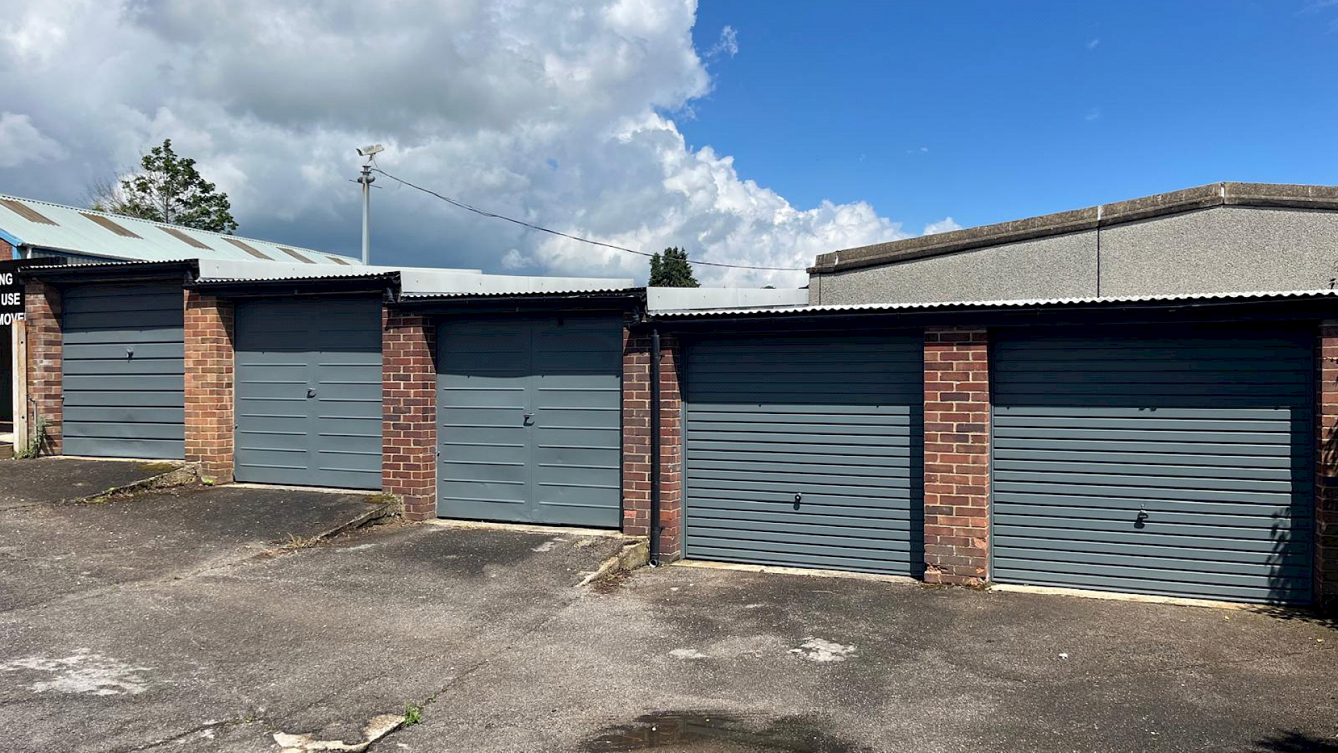 Front of garages